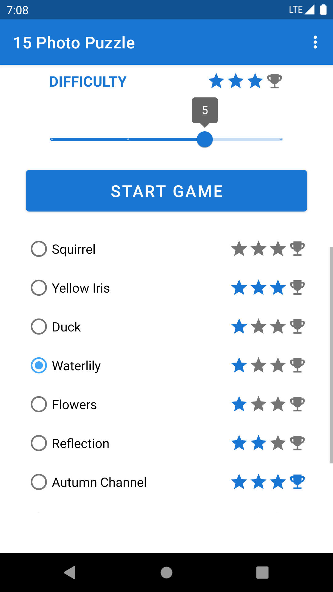 15 Photo Puzzle Sliding Puzzle Android Game Phone Screenshots