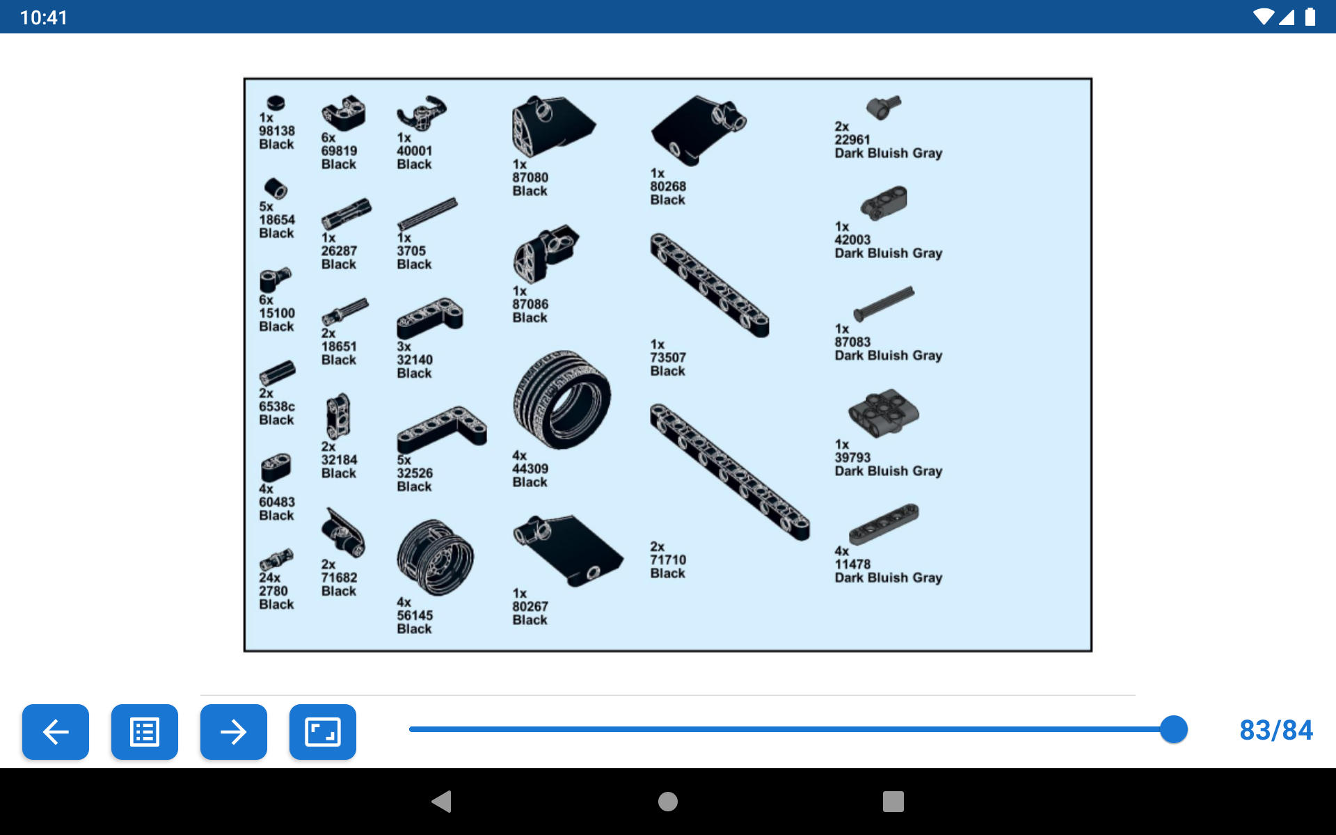 Lego Building Instructions Android Tablet Screenshots